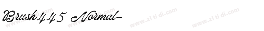 Brush445 Normal字体转换 Brush445 Normal字体转换